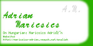 adrian maricsics business card
